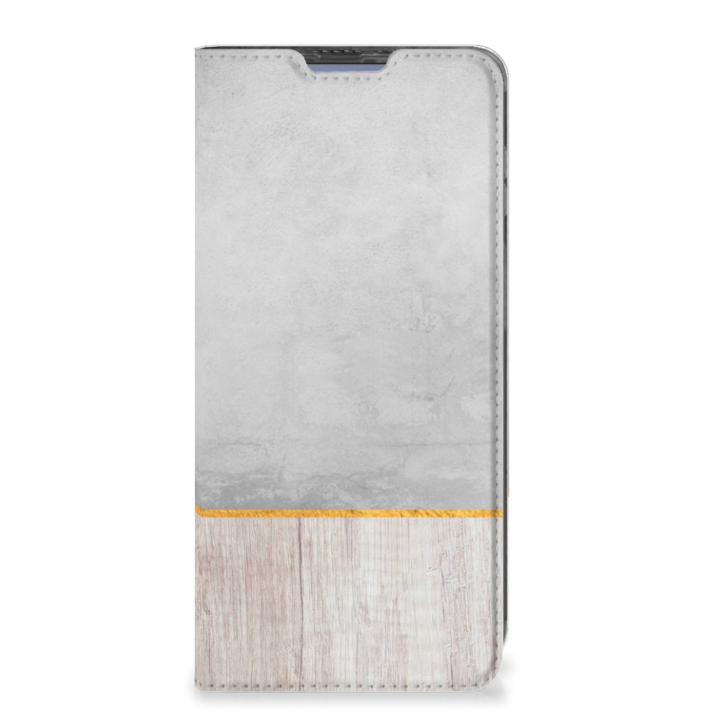Poco X4 Pro 5G Book Wallet Case Wood Concrete - B2C Telecom
