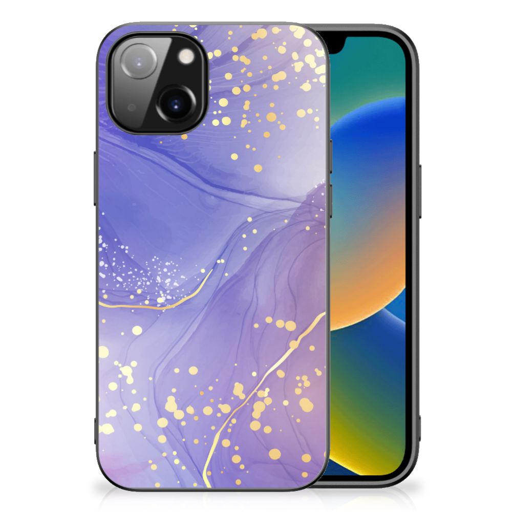Kleurrijke Telefoonhoesje voor Apple iPhone 13 | iPhone 14 Watercolor Paars B2C Telecom