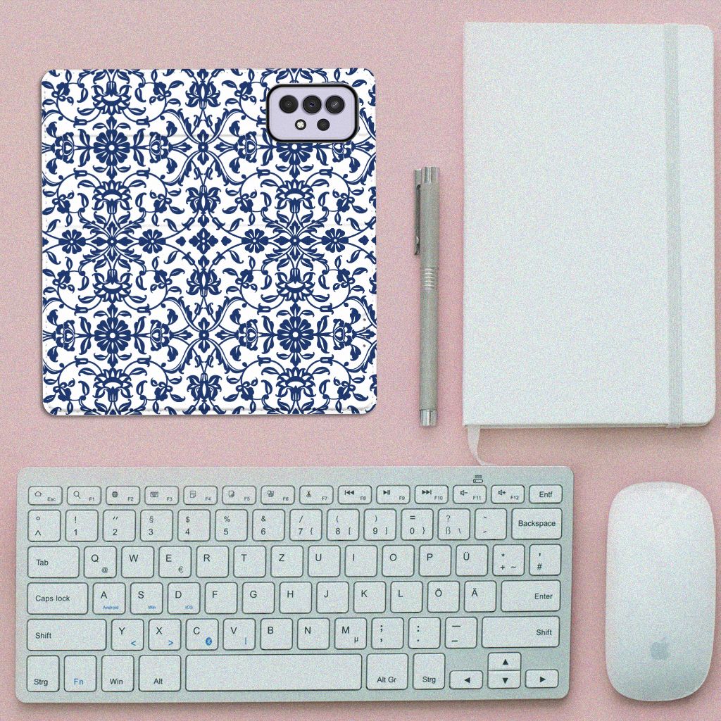 Samsung Galaxy A33 5G Smart Cover Flower Blue - B2C Telecom