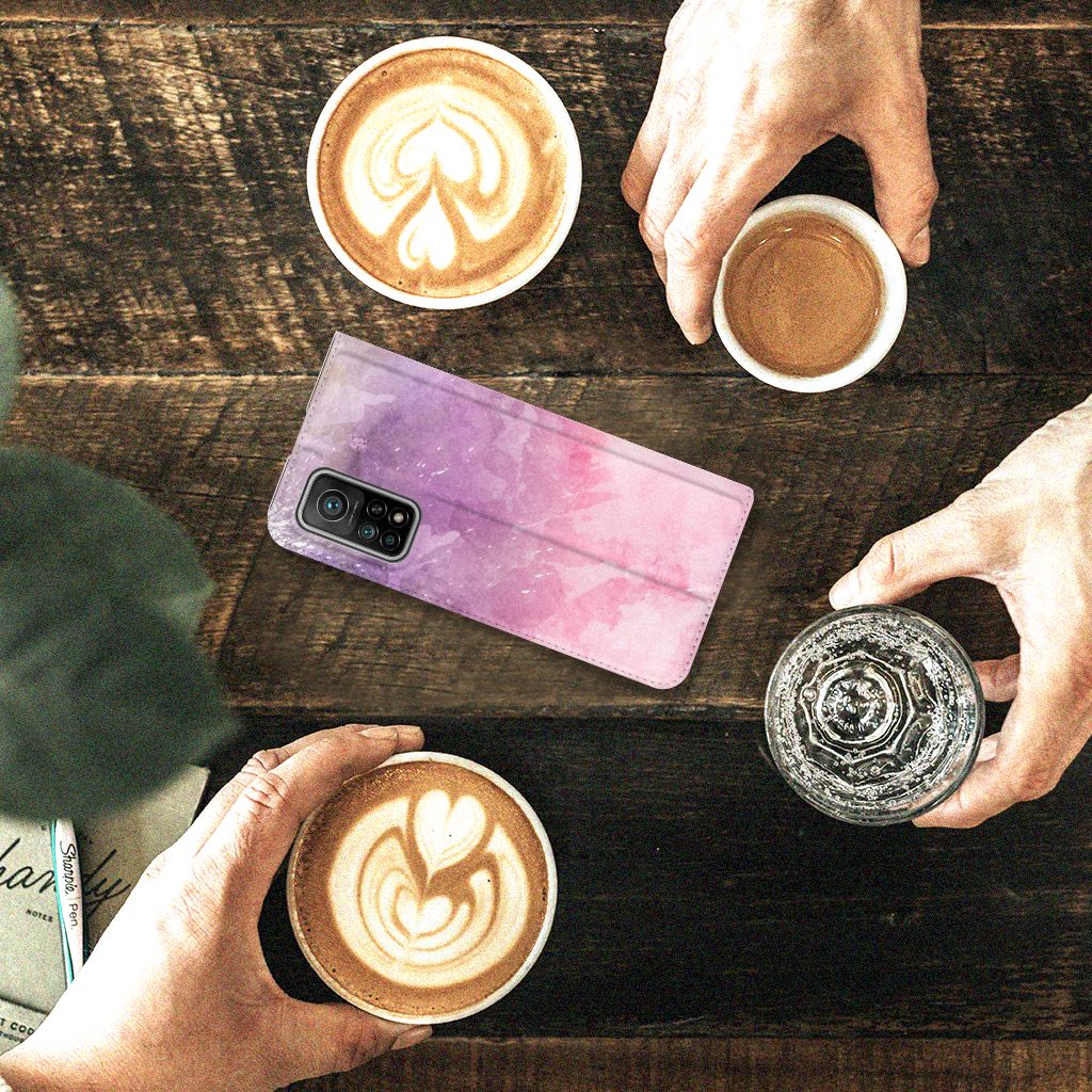 Bookcase Xiaomi Mi 10T | 10T Pro Pink Purple Paint - B2C Telecom
