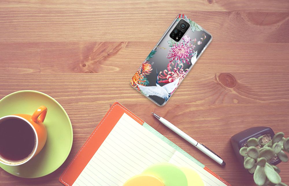 Xiaomi Mi 10T | 10T Pro TPU Hoesje Bird Flowers B2C Telecom