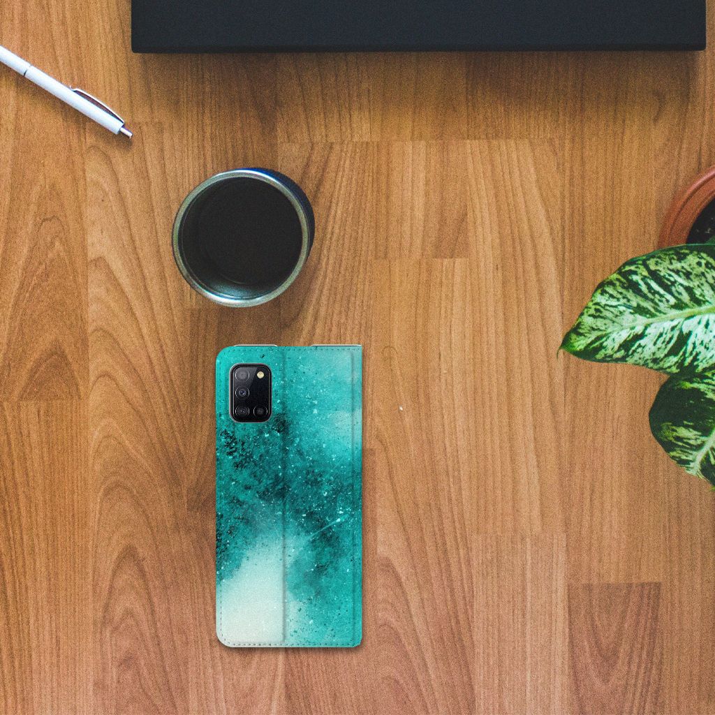 Bookcase Samsung Galaxy A31 Painting Blue - B2C Telecom