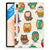 Samsung Galaxy Tab S7FE Back Case Vrolijke Uilen