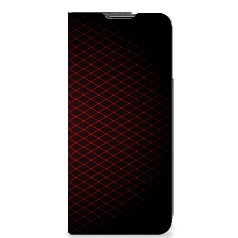 OnePlus Nord CE 2 5G Hoesje met Magneet Geruit Rood - B2C Telecom