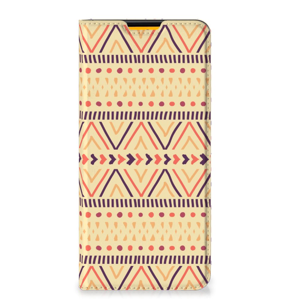 Samsung Galaxy M52 Hoesje met Magneet Aztec Yellow - B2C Telecom
