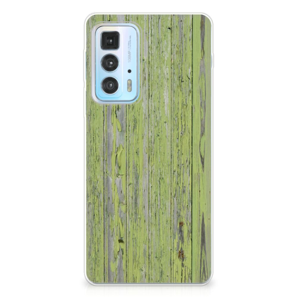 Motorola Edge 20 Pro Bumper Hoesje Green Wood