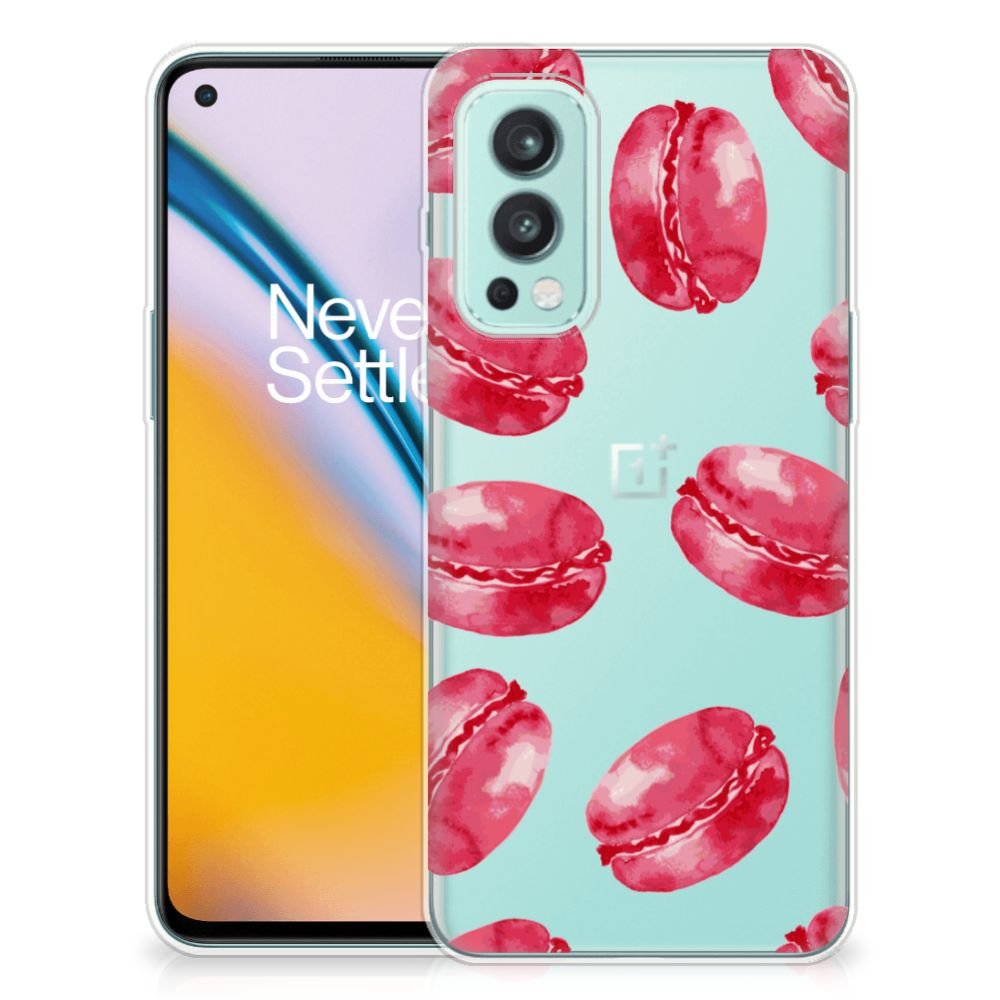 OnePlus Nord 2 5G Siliconen Case Pink Macarons