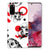 Silicone Back Case Samsung Galaxy S20 Skull Red