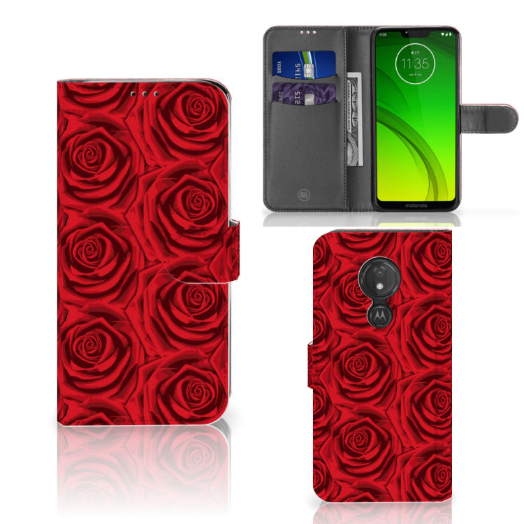 Motorola Moto G7 Power Hoesje Red Roses