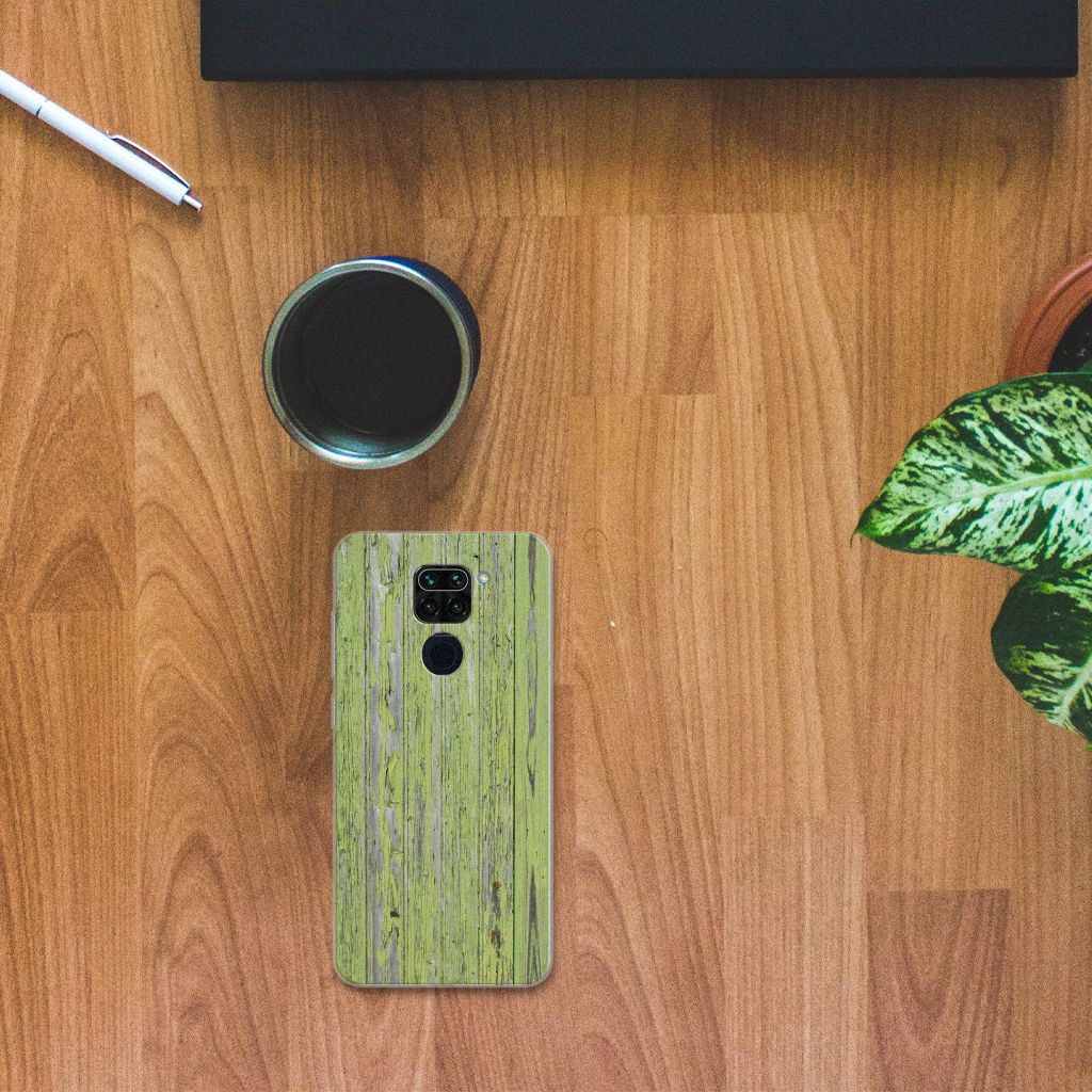 Xiaomi Redmi Note9 Bumper Hoesje Green Wood B2C Telecom