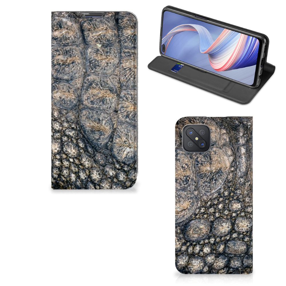 OPPO Reno4 Z 5G Hoesje maken Krokodillenprint - B2C Telecom