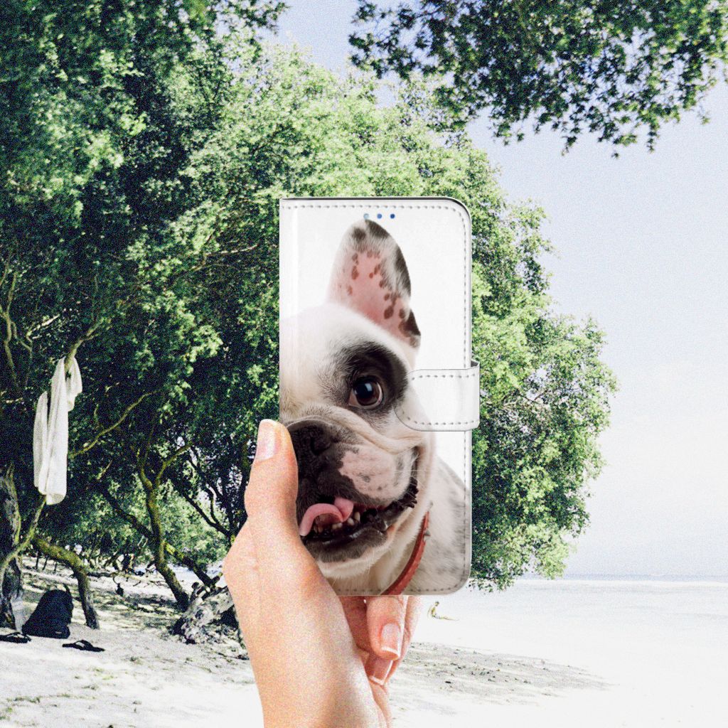 OPPO Find X3 Neo 5G Telefoonhoesje met Pasjes Franse Bulldog