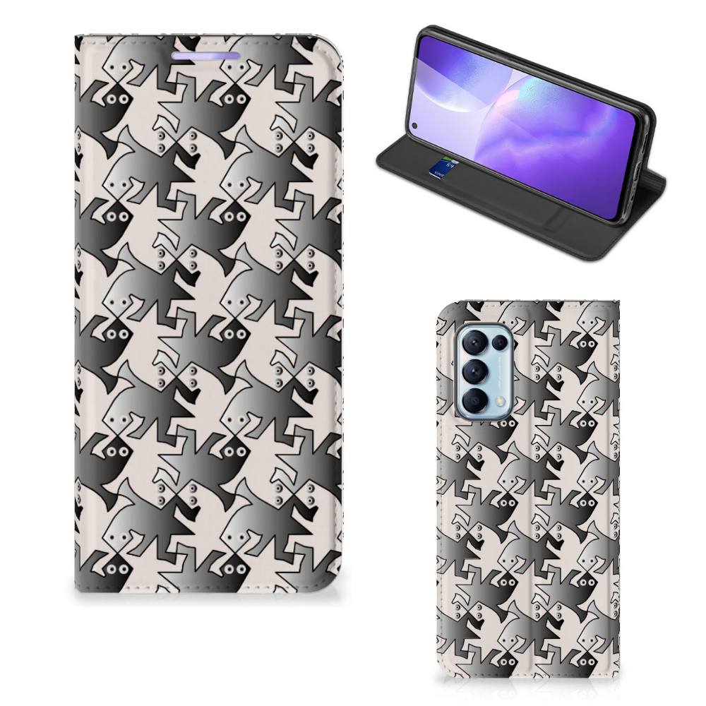 OPPO Find X3 Lite Hoesje maken Salamander Grey - B2C Telecom