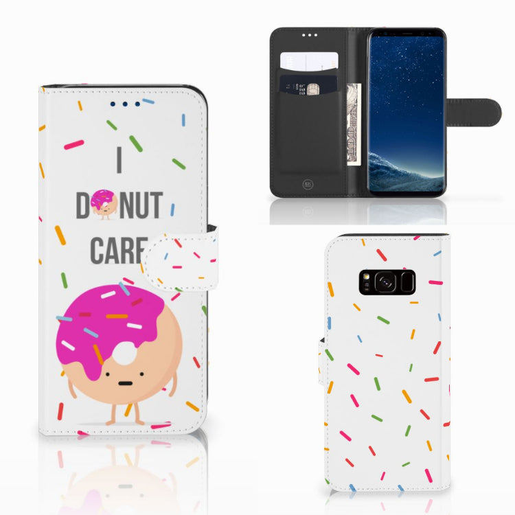 Samsung Galaxy S8 Book Cover Donut Roze