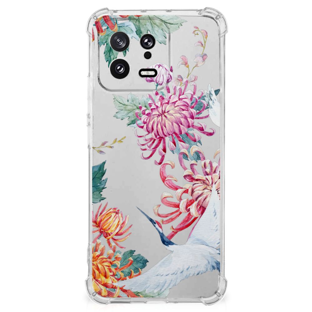 Xiaomi 13 Case Anti-shock Bird Flowers