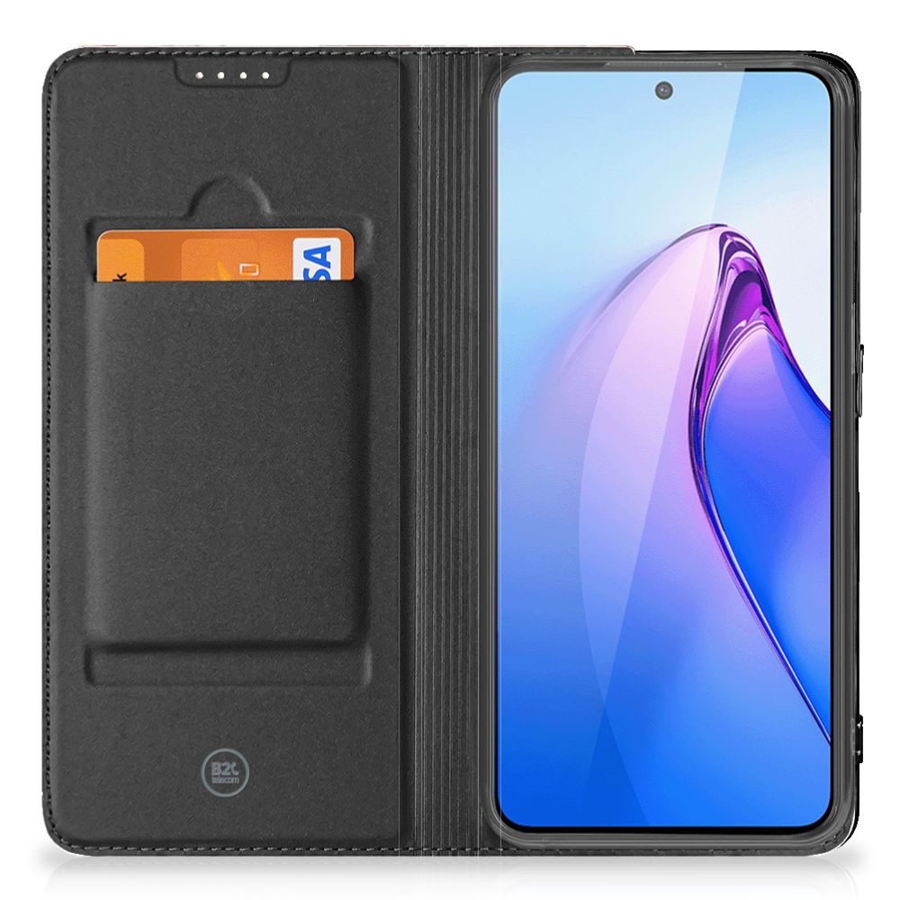 Smart Cover voor OPPO Reno8 Pro Bloemen