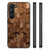 Houten Print Telefoonhoesje voor Samsung Galaxy S23 Wooden Cubes B2C Telecom