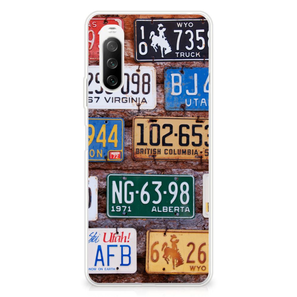 Sony Xperia 10 III Siliconen Hoesje met foto Kentekenplaten B2C Telecom