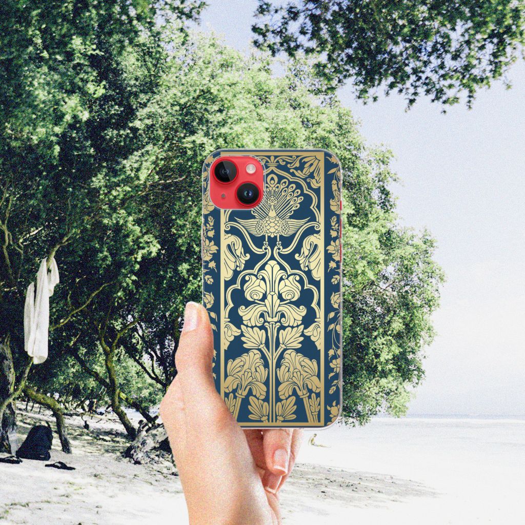 iPhone 14 Plus TPU Case Beige Flowers B2C Telecom