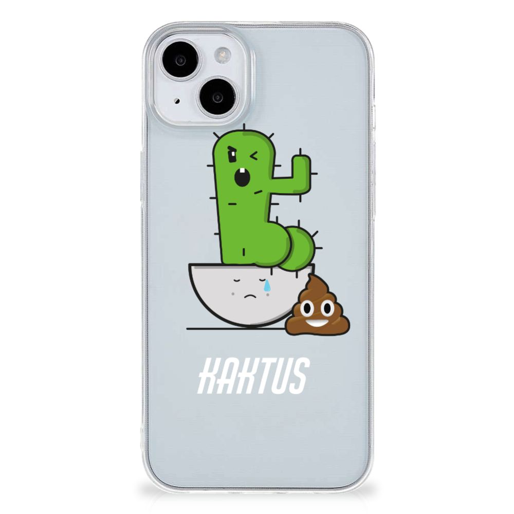 iPhone 15 Telefoonhoesje met Naam Cactus Poo