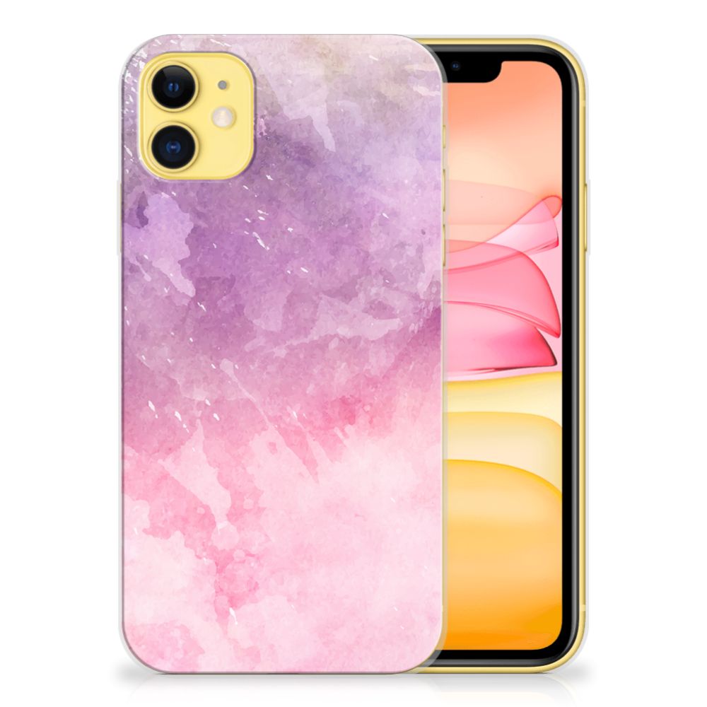 Hoesje maken Apple iPhone 11 Pink Purple Paint