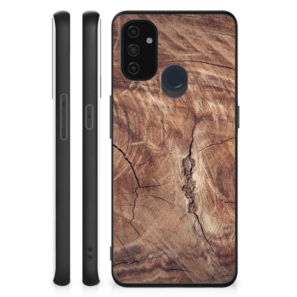 OnePlus Nord N100 Houten Print Telefoonhoesje Tree Trunk B2C Telecom