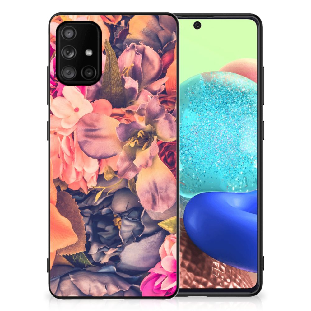 Samsung Galaxy A71 Bloemen Hoesje Bosje Bloemen