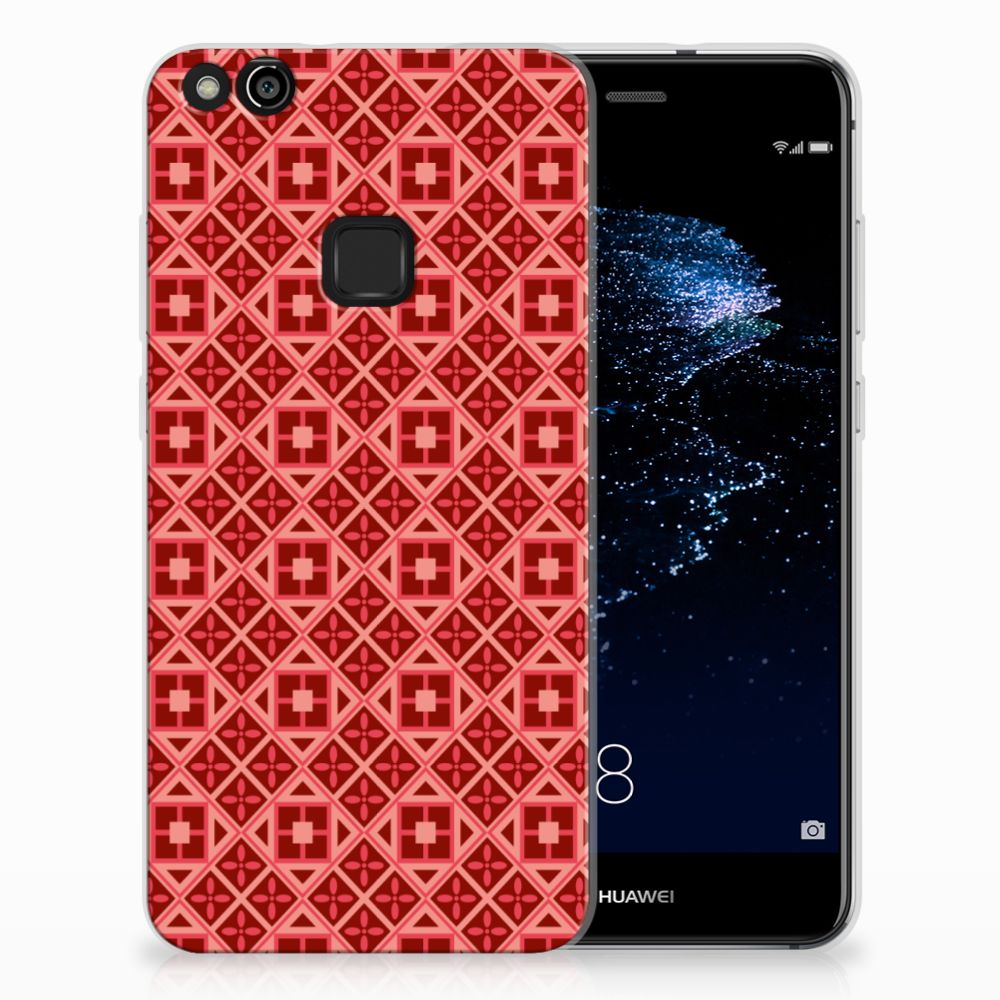 Huawei P10 Lite TPU bumper Batik Rood