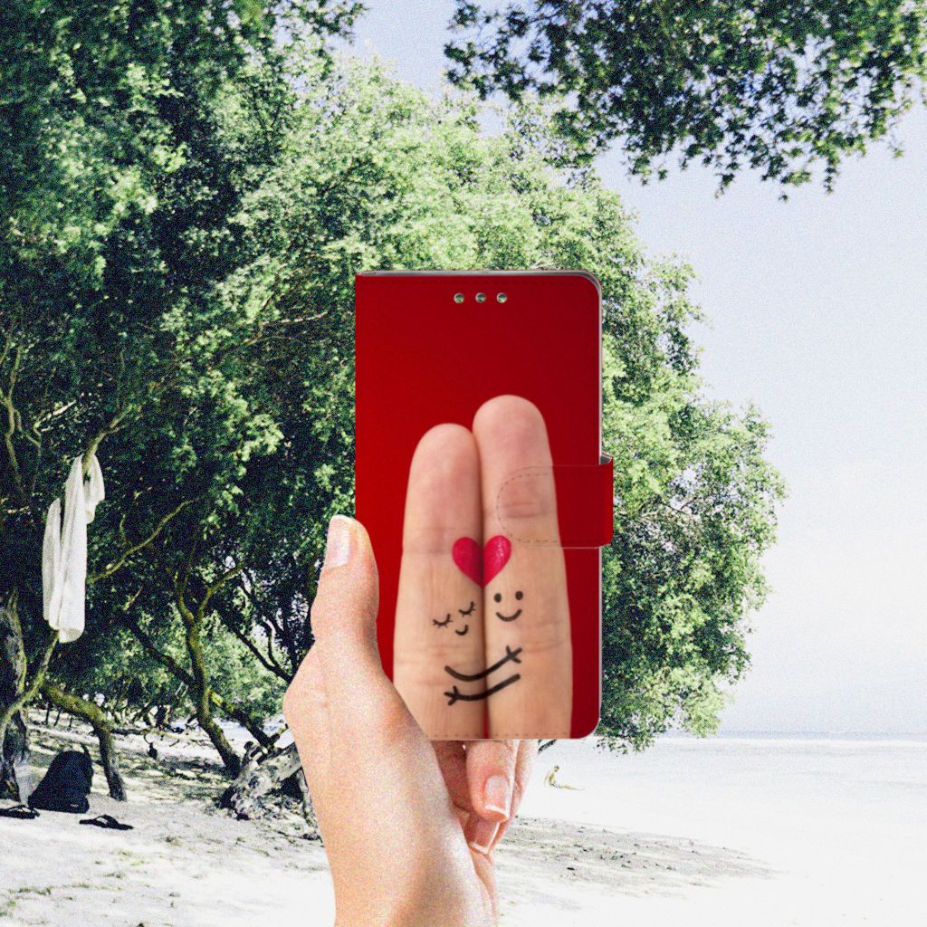 Sony Xperia XZ1 Wallet Case met Pasjes Liefde - Origineel Romantisch Cadeau