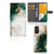 Bookcase voor Samsung Galaxy A14 5G Marmer Groen met ruimte voor pasjes en een stijlvolle marmerafwerking.