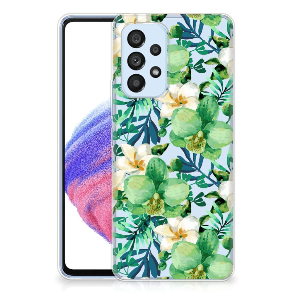 Samsung Galaxy A53 5G TPU Case Orchidee Groen