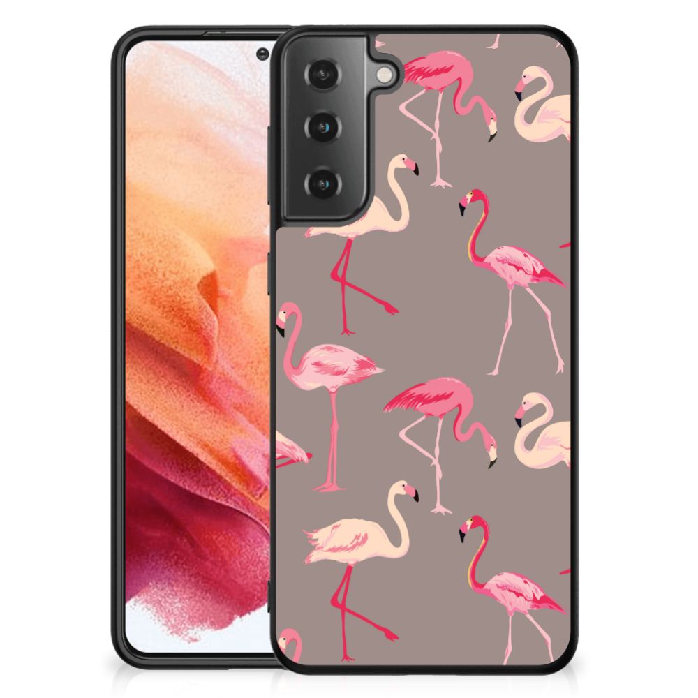 Samsung Galaxy S21 Dierenprint Telefoonhoesje Flamingo