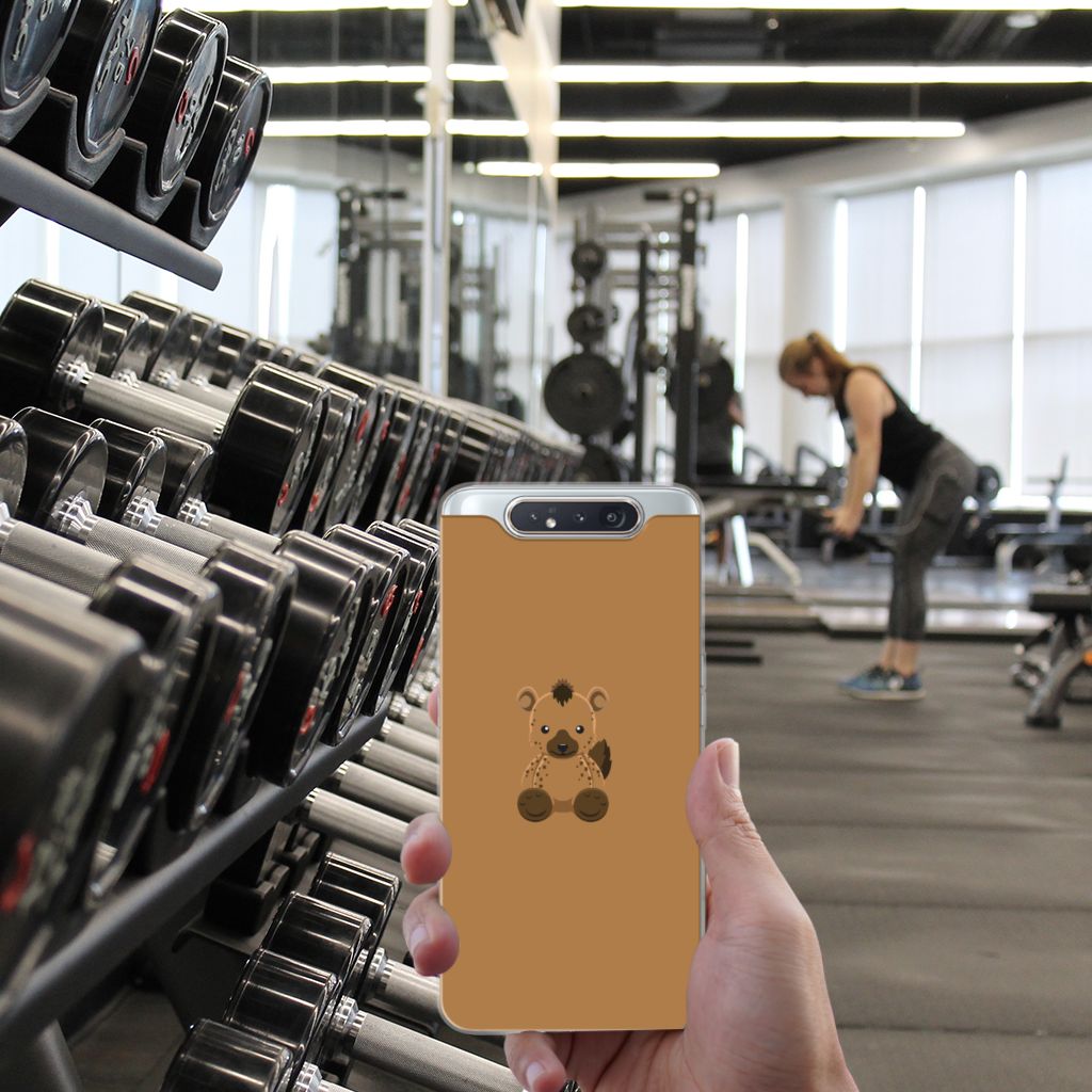 Samsung Galaxy A80 Telefoonhoesje met Naam Baby Hyena