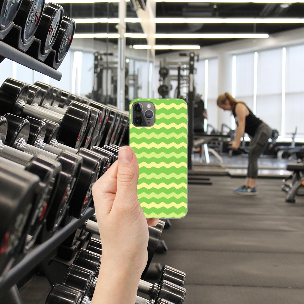 Apple iPhone 11 Pro TPU bumper Waves Green
