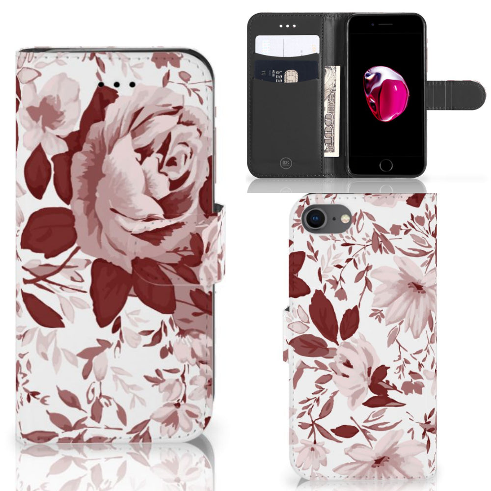 Hoesje iPhone 7 | 8 | SE (2020) | SE (2022) Watercolor Flowers