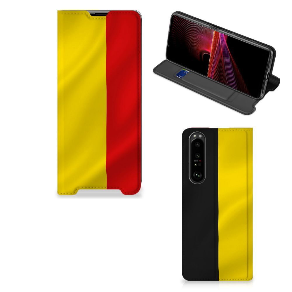 Sony Xperia 1 III Standcase Belgische Vlag - B2C Telecom