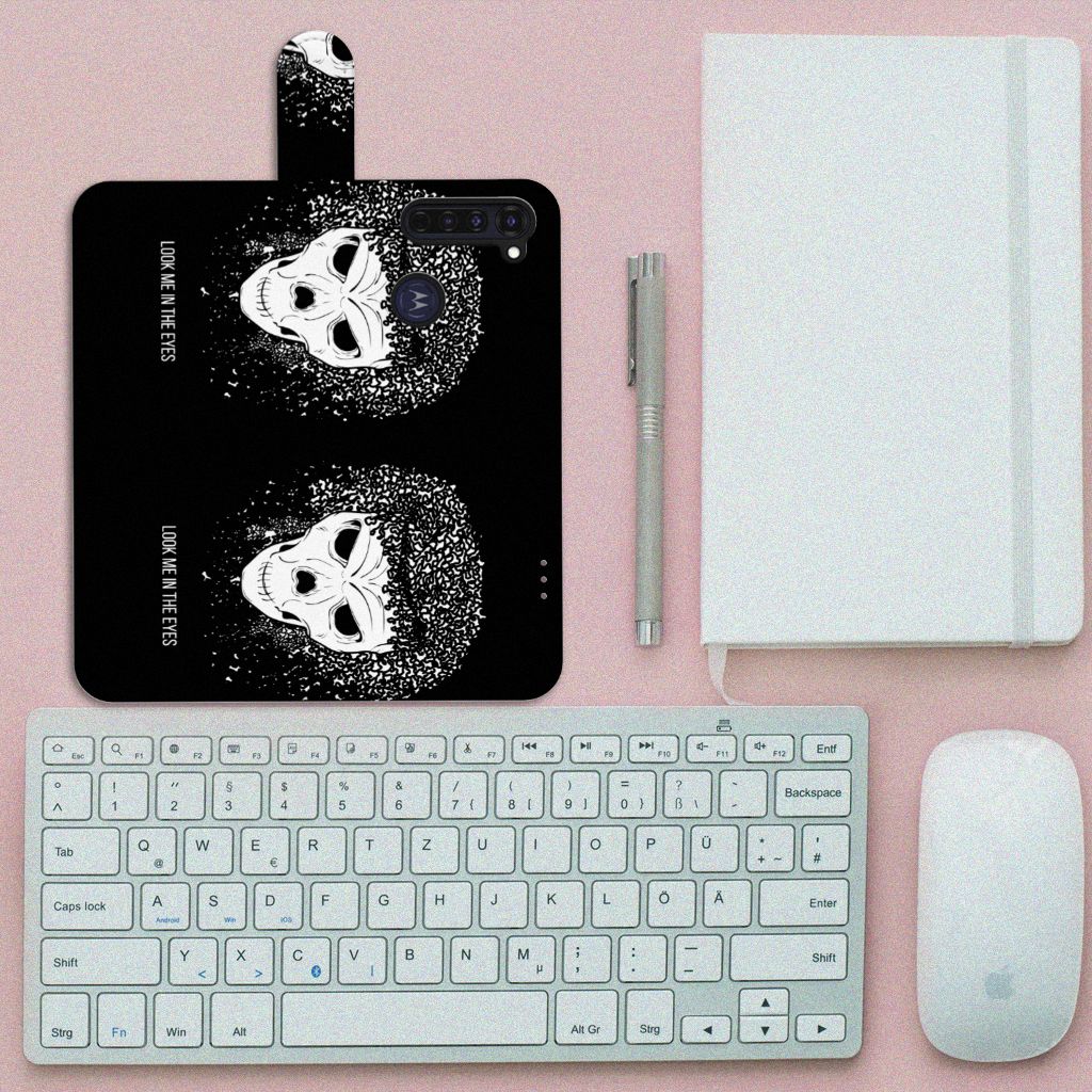 Telefoonhoesje met Naam Motorola Moto G Pro Skull Hair
