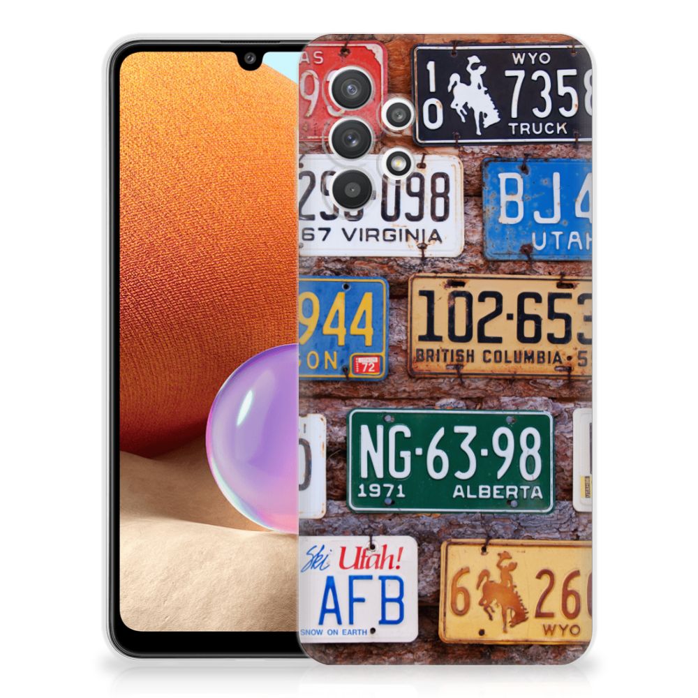 Samsung Galaxy A32 4G | A32 5G Enterprise Editie Siliconen Hoesje met foto Kentekenplaten B2C Telecom