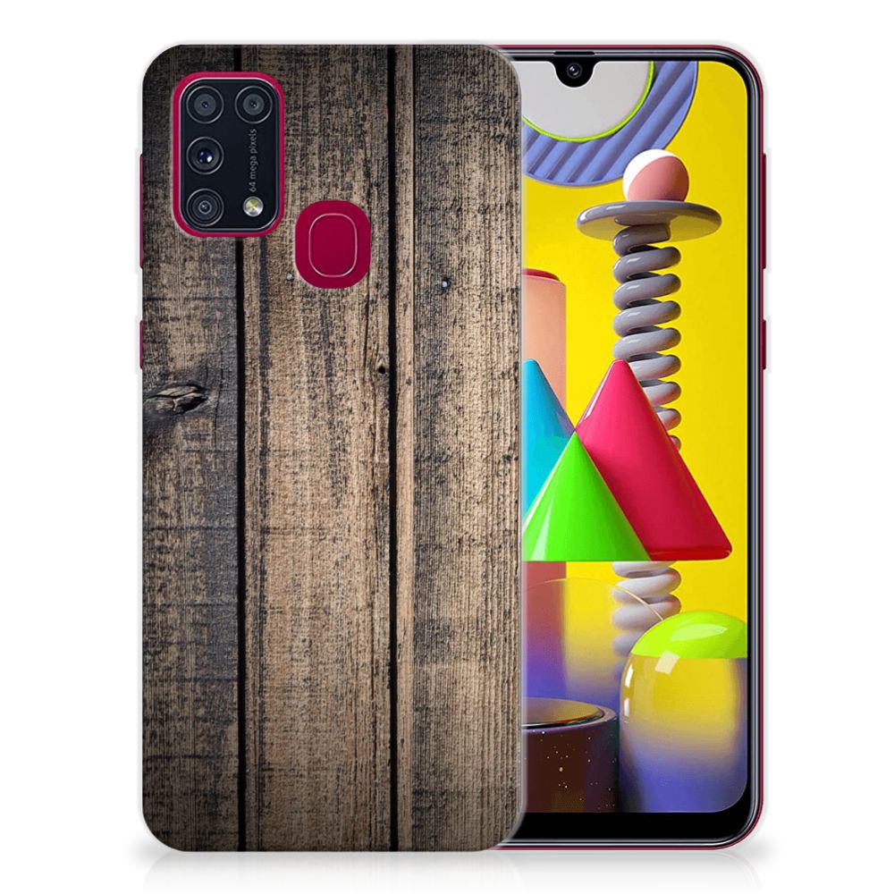 Samsung Galaxy M31 Bumper Hoesje Steigerhout B2C Telecom