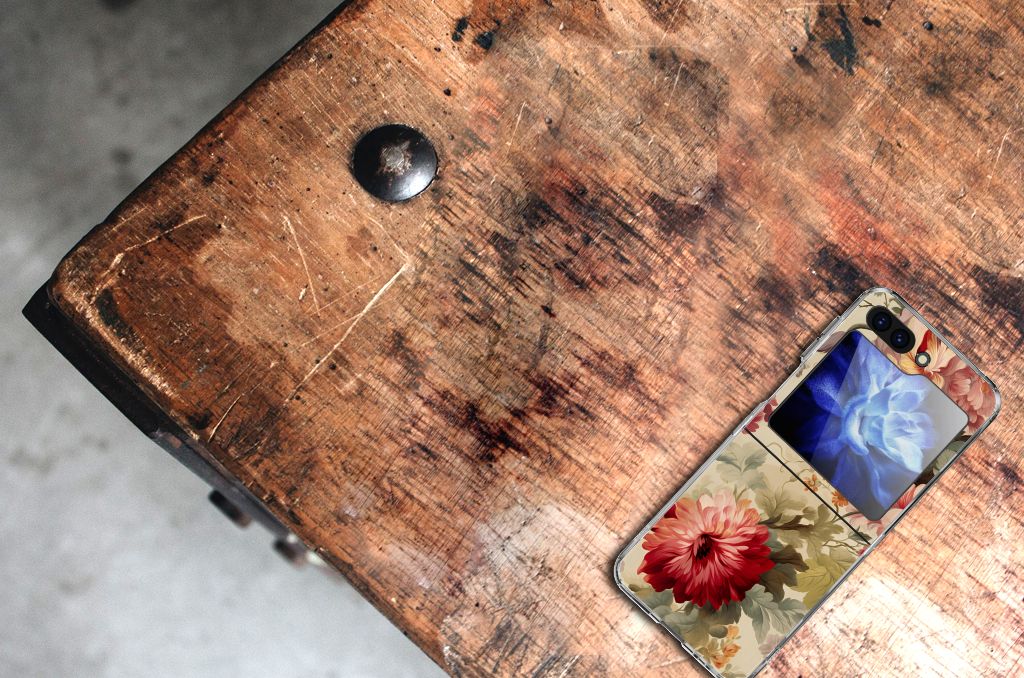TPU Case voor Samsung Galaxy Z Flip 5 Bloemen