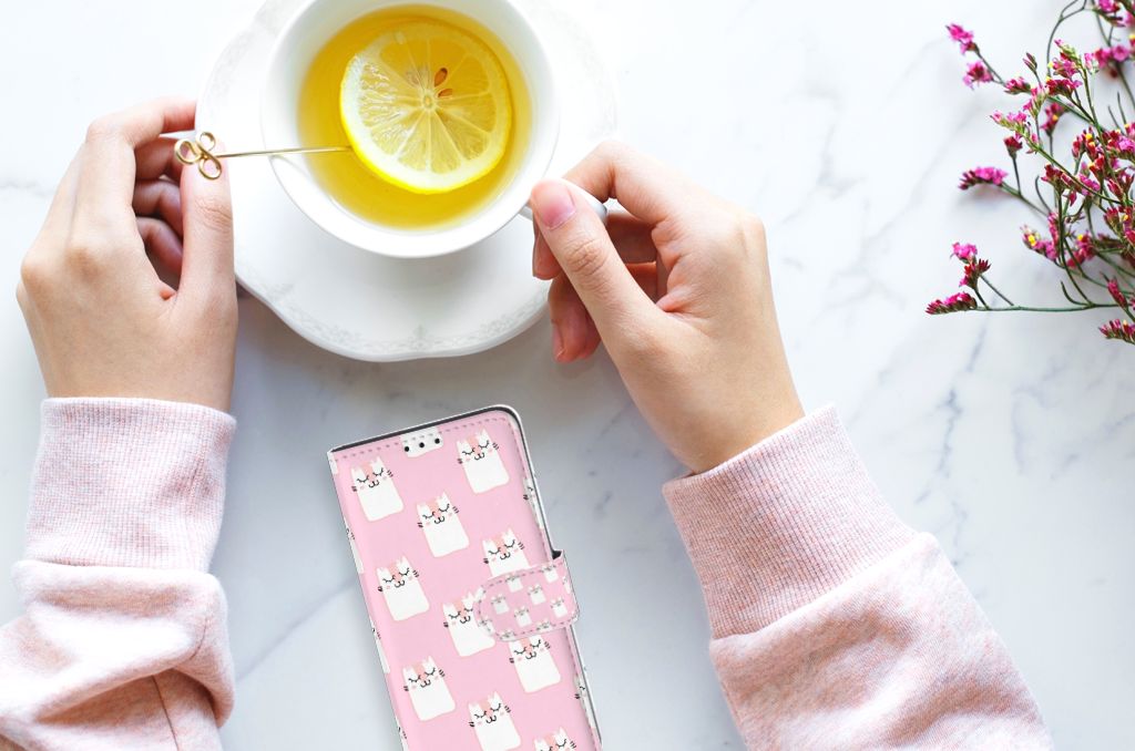 Xiaomi Redmi 7A Telefoonhoesje met Pasjes Sleeping Cats