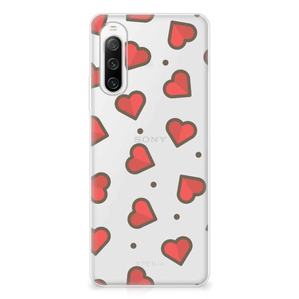 Sony Xperia 10 IV TPU bumper Hearts B2C Telecom