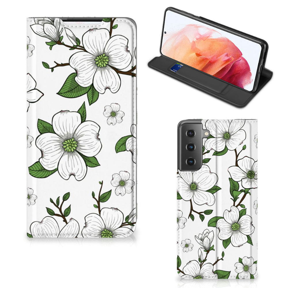 Samsung Galaxy S21 Smart Cover Dogwood Flowers