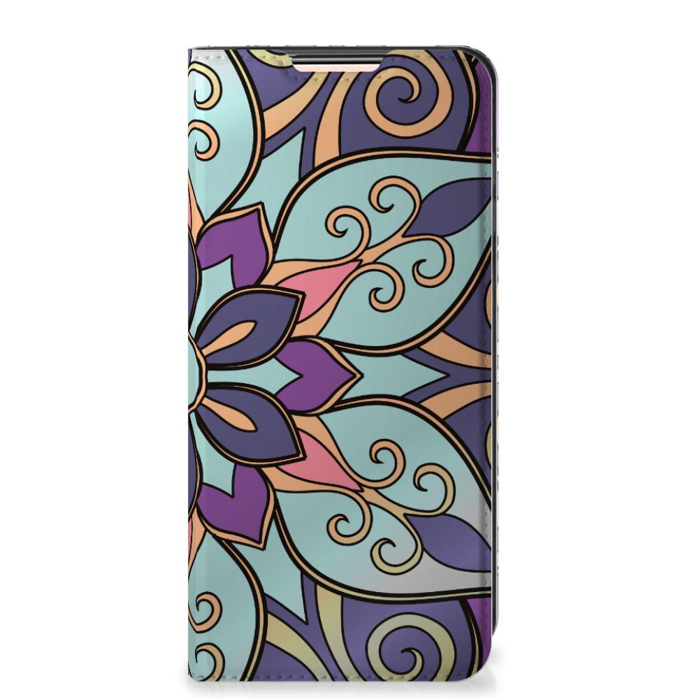 Xiaomi Redmi Note 10/10T 5G | Poco M3 Pro Smart Cover Purple Flower - B2C Telecom