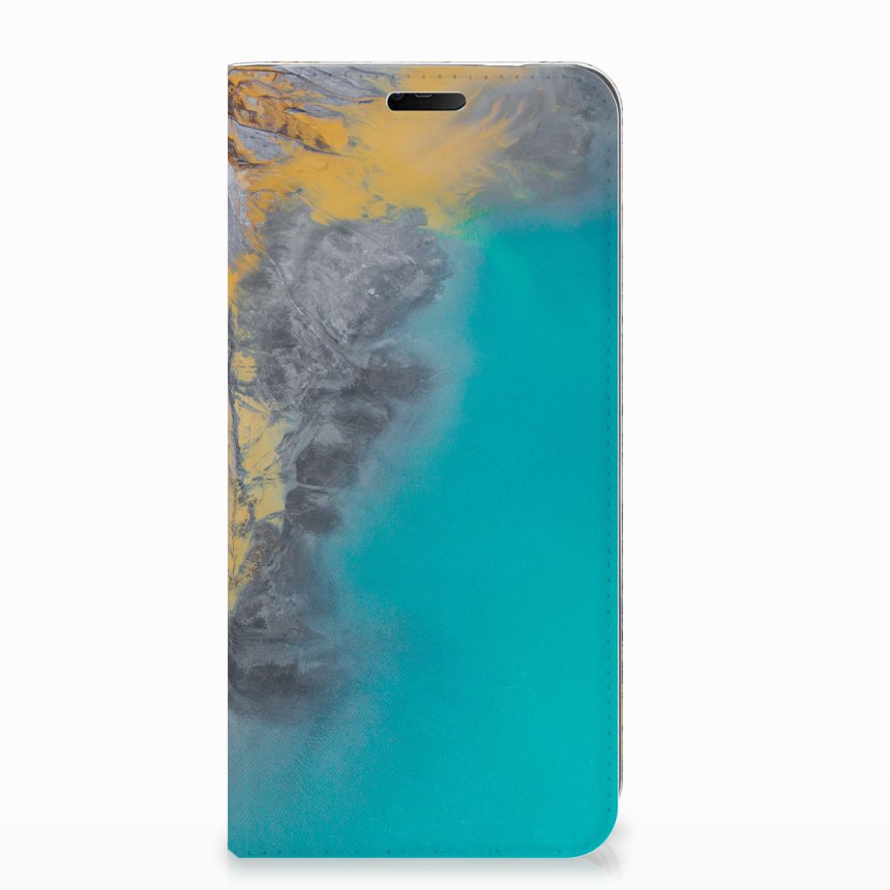 Nokia 7.1 (2018) Standcase Marble Blue Gold