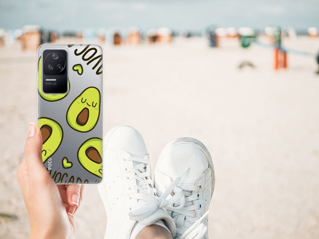 Xiaomi Poco F4 Telefoonhoesje met Naam Avocado Singing B2C Telecom