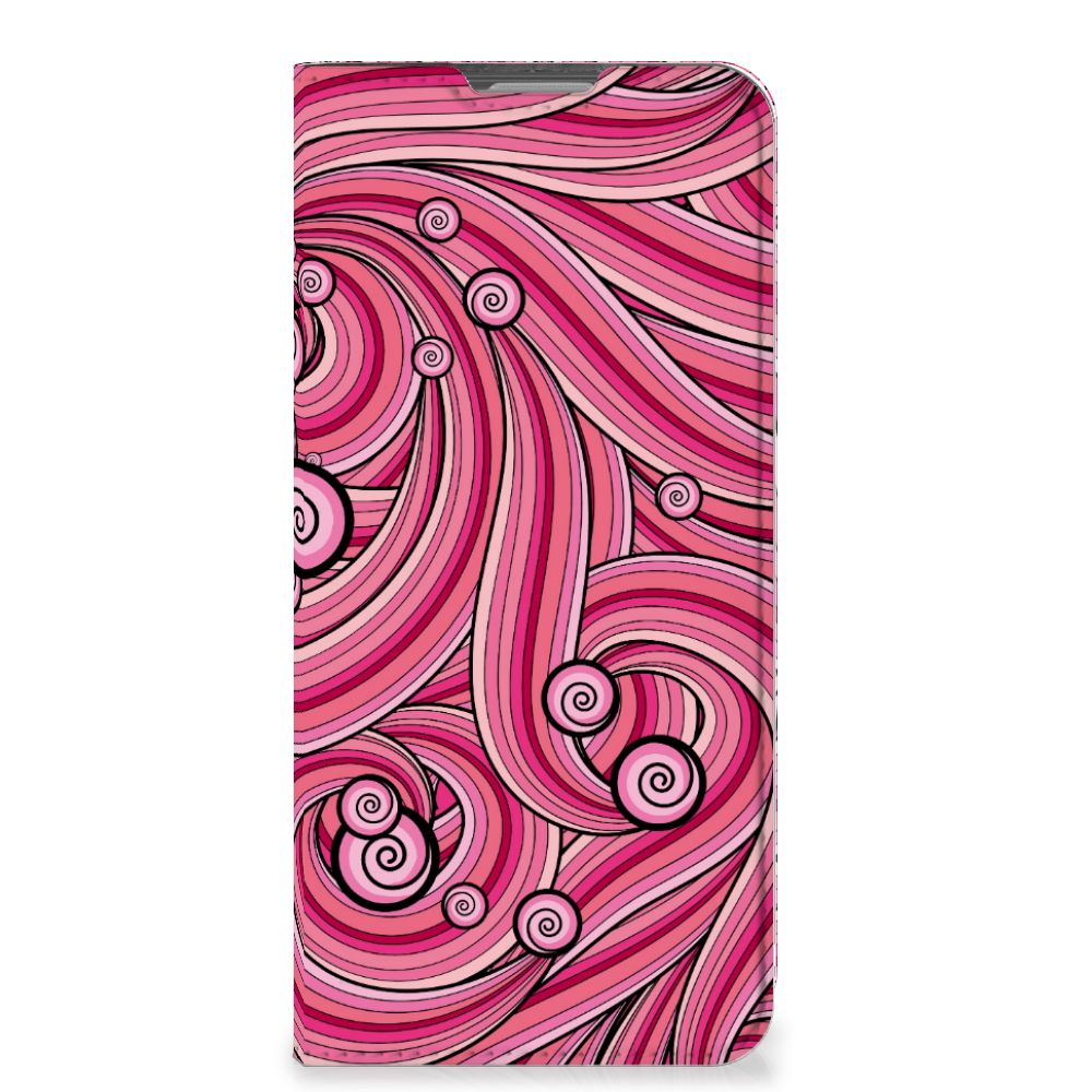 OPPO Reno8 Lite Bookcase Swirl Pink - B2C Telecom