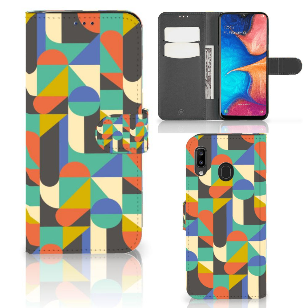 Samsung Galaxy A30 Telefoon Hoesje Funky Retro