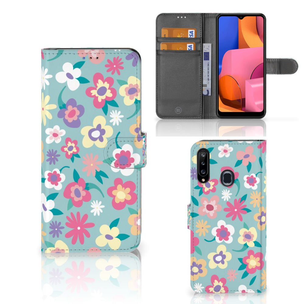Samsung Galaxy A20s Hoesje Flower Power
