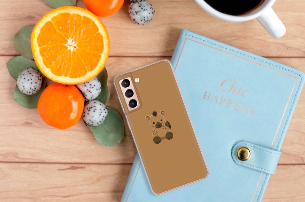 Samsung Galaxy S21 Telefoonhoesje met Naam Baby Hyena B2C Telecom